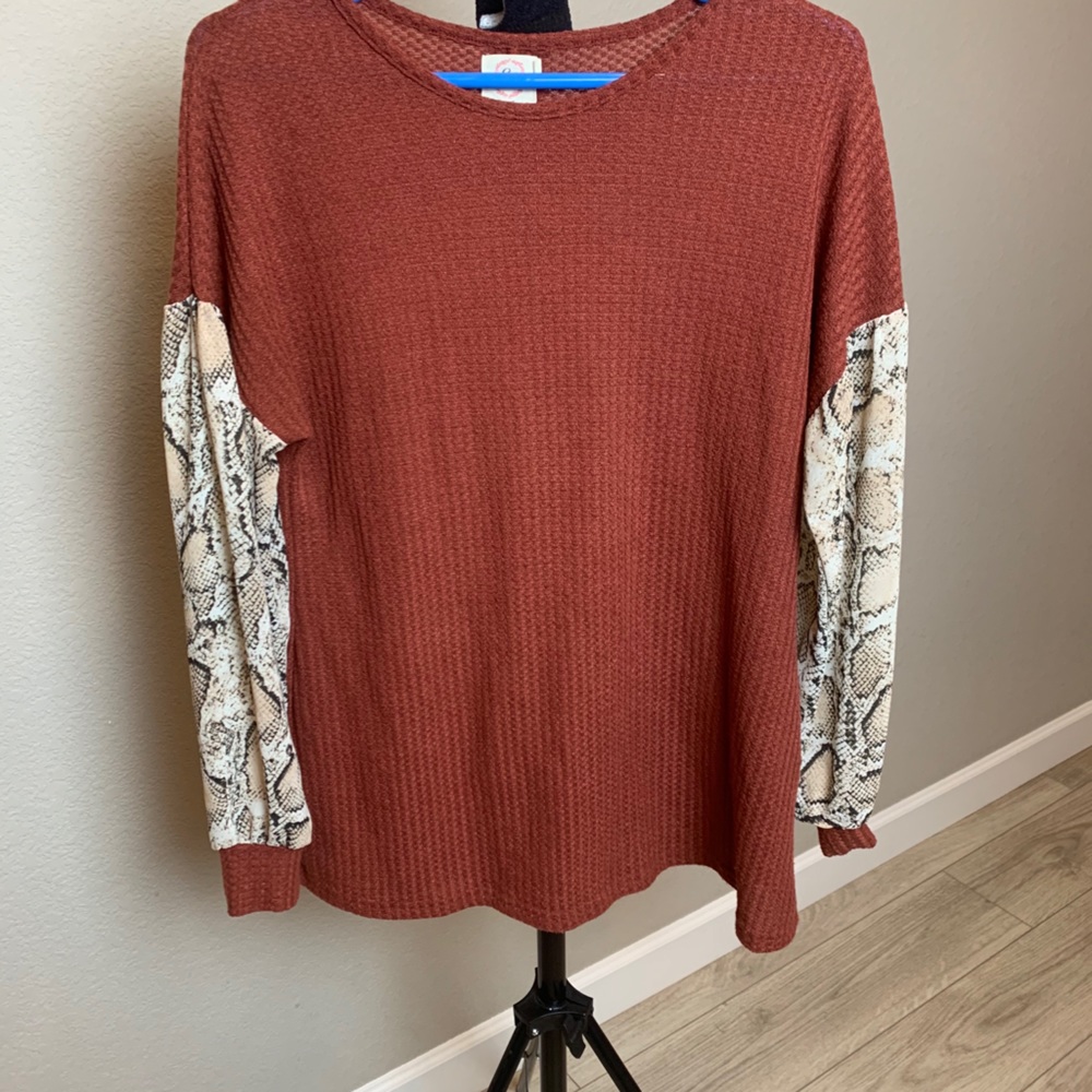 Grace & Emma Blouse with balloon sleeves-Small